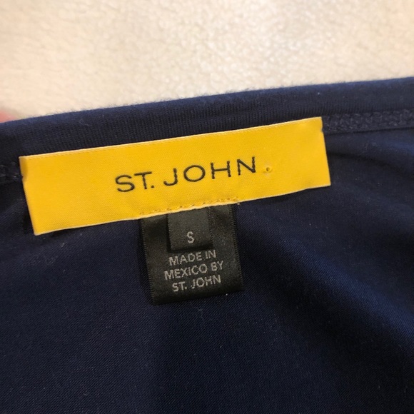 Vintage designer ST JOHN top blouse shirt size Small - Picture 3 of 4